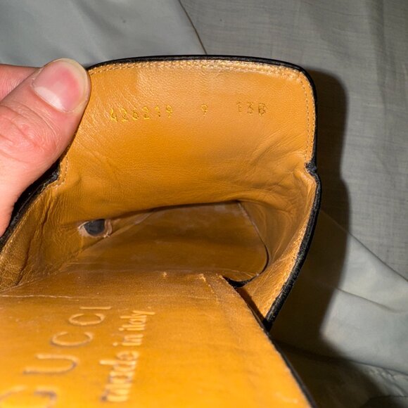 Gucci Men's Princetown Black Leather Mule Size 42 (EU 9 / US 10) - Picture 6 of 6